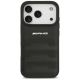 3. Etui Mercedes AMG Leather Debossed Lines Logo na iPhone 18 Pro / 17 Pro - czarne