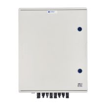 Rozdzielnica przył. DCAC hermetyczna IP66 EMITER z ogranicznikiem przepięć DC Dehn 1000V typu 1+2, 6 x łańcuch PV, 6 x MPPT // ogr. AC Dehn typ 1+2, 100A 3-F, FR 100A, syg. faz + gniazdko