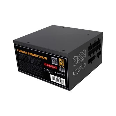2. GEMBIRD ZASILACZ KOMPUTEROWY FORNAX POWER 750W 80+ GOLD ATX, 750W, AKTYWNE PFC, 12CM WENTYLATOR