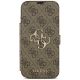 3. Etui Guess Book 4G Metal Logo na iPhone 18 Pro Max / 17 Pro Max - brązowe