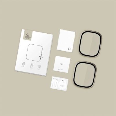 5. Szkło hartowane Tech-Protect 2-pack na Apple Watch Ultra 49 mm - srebrno-czarne