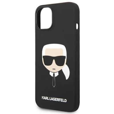 6. Etui Karl Lagerfeld Silicone Karl's Head MagSafe na iPhone 14 Plus - czarne