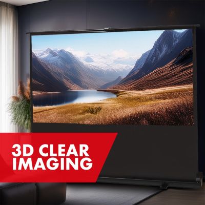 2. MACLEAN PRZENOŚNY EKRAN PROJEKCYJNY, KOMPAKTOWY, PODŁOGOWY, 80", 16:10 MC-212