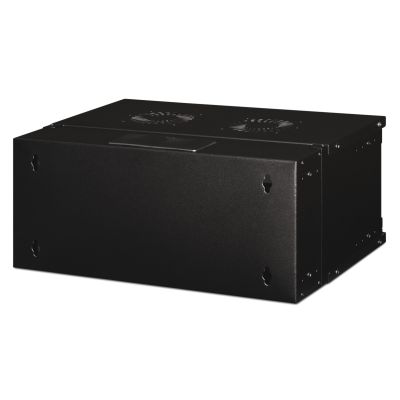 2. Szafa sieciowa wisząca 19" 4U, SOHO PRO 240 x 540 x 400 mm, drzwi szyba, czarny, niezłożona, 60kg