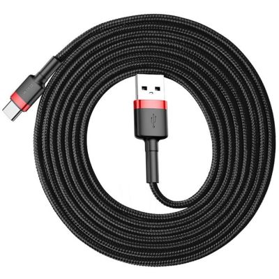 11. BASEUS KABEL CAFULE 2A 2M (CZERWONO-CZARNY)