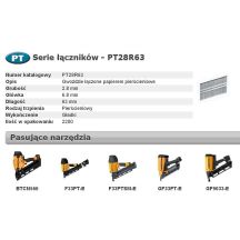 BOSTITCH Gwoździe PT 33` 2,8 x 63mm RING 2200 szt.
