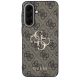 3. Etui Guess Leather 4G Metal Logo na Samsung Galaxy A57 5G - brązowe