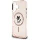 6. Etui Karl Lagerfeld IML Choupette Sketch Logo MagSafe na iPhone 16 - różowe