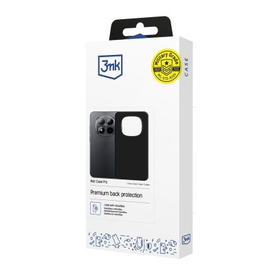 8. Etui 3mk Matt Case Pro na Redmi Note 15 Pro - czarne matowe
