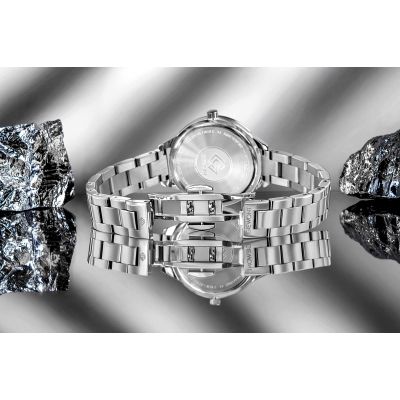 8. Zegarek Damski Giewont Sapphire Srebrny GW2720-B1