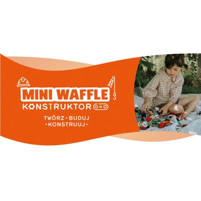 9. MARIOINEX Klocki Mini Waffle Konstruktor, 140 elementów