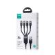 5. Kabel Joyroom Multi-Use Series S-A18 4w1 USB-A - USB-C / USB-C / Lightning / micro USB 1.2m - czarny