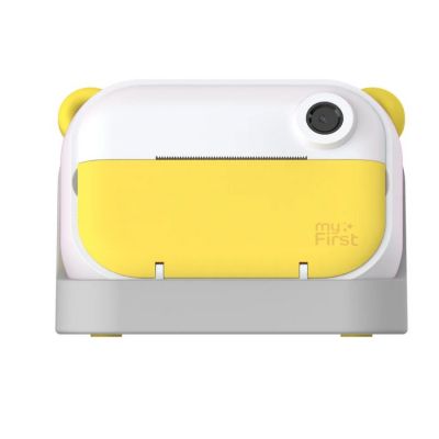 4. Aparat natychmiastowy myFirst Camera Insta Wi dla dzieci z drukarką i możliwością drukowania etykiet, ekranem 2.4" IPS, z podwójnym obiektywem 12 MP (yellow)