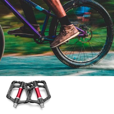 7. Pedały rowerowe Rockbros 2020-12CBK platformowe aluminiowe - czarne