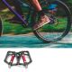 7. Pedały rowerowe Rockbros 2020-12CBK platformowe aluminiowe - czarne