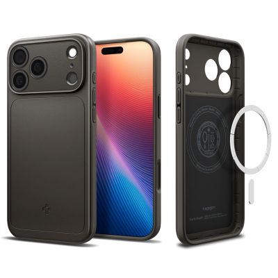 12. Etui Spigen Thin Fit MagSafe na iPhone 17 Pro Max - szare