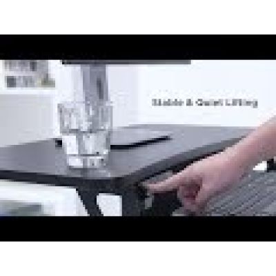 9. MACLEAN BIURKO ELEKTRYCZNE, STOLIK, STACJA ROBOCZA REGULACJA WYS MAX WYS 122CM MAX 37 KG - DO PRACY STOJĄCO SIEDZĄCEJ MC-835