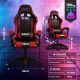 5. Extralink Gaming | Fotel gamingowy | biurowy, obrotowy, kubełkowy, czarno-czerwony, G-522