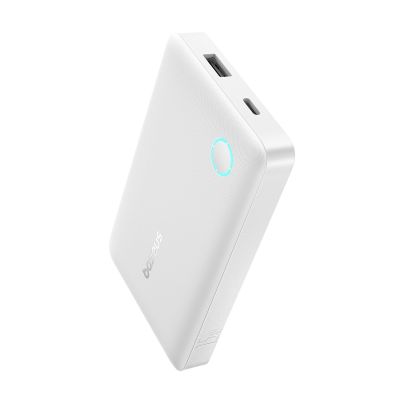 Powerbank Baseus EnerFill FP11 10000mAh 15W z białym kablem USB-C 20V/3A 30cm - biały