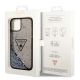 8. Etui Guess Liquid Glitter Palm Collection na iPhone 14 Plus - czarne