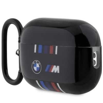 3. Etui BMW Multiple Colored Lines na AirPods Pro 2 gen - czarne