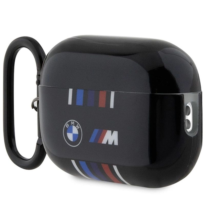 3. Etui BMW Multiple Colored Lines na AirPods Pro 2 gen - czarne