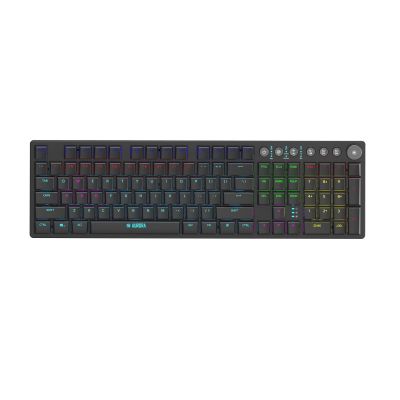 27. KLAWIATURA I-BOX AURORA K-6 RGB, MECHANICZNA, RED SWITCH, LOW PROFILE GAMING