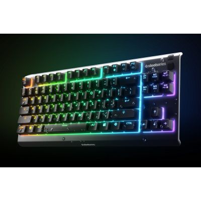 5. Klawiatura gamingowa SteelSeries Apex 3 Tenkeyless Klawiatura do gier Światło LED RGB Amerykańskie przewodowe przełączniki Whisper-Quiet