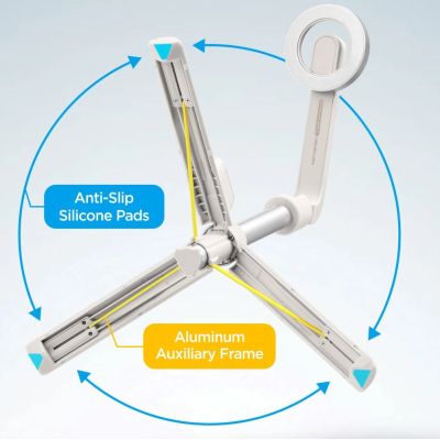 11. Selfie stick Spigen S571W MagSafe Bluetooth z tripodem - beżowy