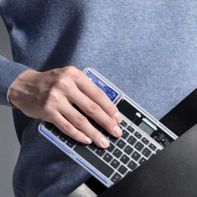 11. Klawiatura Dux Ducis Keyboard (CK Series) bezprzewodowa do laptopa / tabletu / telefonu - przezroczysta
