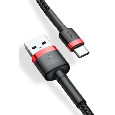 13. BASEUS KABEL CAFULE 2A 2M (CZERWONO-CZARNY)