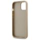 7. Etui DKNY Quilted Stack Logo na iPhone 14 - beżowe