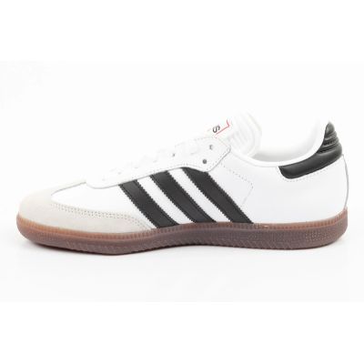 3. Adidas buty sportowe sneakersy Samba modne skórzane białe