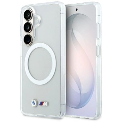Etui BMW IML Shockproof Metal Logo MagSafe na Samsung Galaxy S26 - przezroczyste