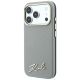 2. Etui Karl Lagerfeld Saffiano Small Script Metal Logo MagSafe na iPhone 18 Pro / 17 Pro - beżowe