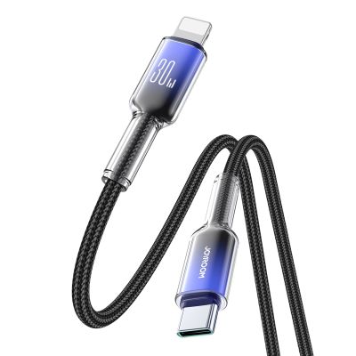 3. Kabel Joyroom S-A42 Crystal-Clear Series 30W USB-C - Lightning 1,2m - czarny