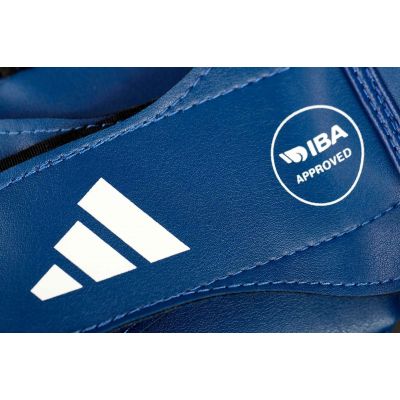 11. Kask turniejowy adidas IBA ze skóry z kaktusa ADIIBAH1C-Niebieski