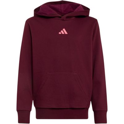Bluza dla dzieci adidas Essentials Hoodie bordowa KT3380