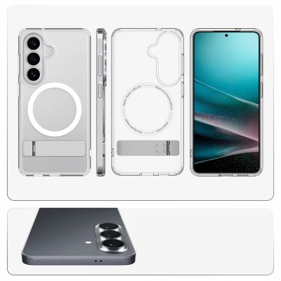 12. Etui Spigen Ultra Hybrid S Mag MagSafe na Samsung Galaxy S26+ - przezroczysto-białe