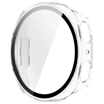 3. Etui Tech-Protect Defense 2-Pack na Samsung Galaxy Watch 44 mm - przezroczysto-czarne matowe