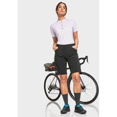 Spodenki rowerowe damskie Schoffel Shorts Danube - black rozmiar: S