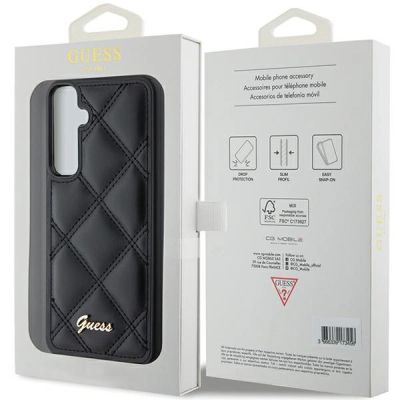 8. Etui Guess Quilted Metal Logo na Samsung Galaxy S23 FE - czarne