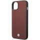 6. Etui BMW Leather Diamond Pattern na iPhone 14 - burgundowe