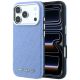 Etui Karl Lagerfeld Grained Allover Logo Metal Elongated MagSafe na iPhone 17 Pro / 18 Pro - niebieskie