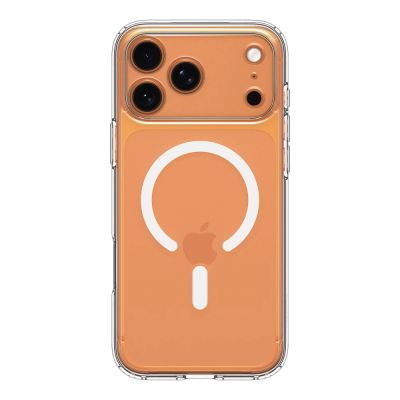 8. Etui Spigen Ultra Hybrid MagSafe na iPhone 17 Pro Max - przezroczysto-białe