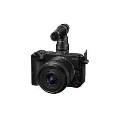 3. Aparat Canon z matrycą 24,2 MP, stabilizacją obrazu, ISO 32000, z Wi-Fi, APS-C, kolor czarny