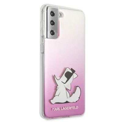 4. Etui Karl Lagerfeld Choupette Fun na Samsung Galaxy S21+ - różowe