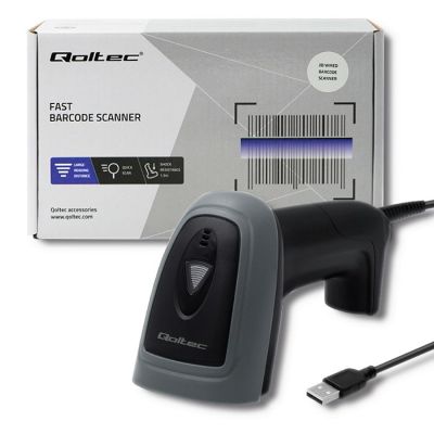 8. QOLTEC CZYTNIK KODÓW KRESKOWYCH 1D I 2D | USB