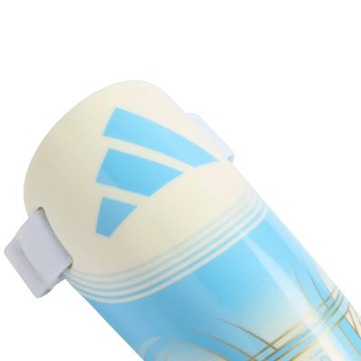 2. Ochraniacze piłkarskie dla dzieci adidas Messi Match biało-niebieskie KX4137