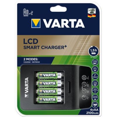 4. VARTA ŁADOWARKA LCD SMART CHARGER 57684 + 4X2100MAH